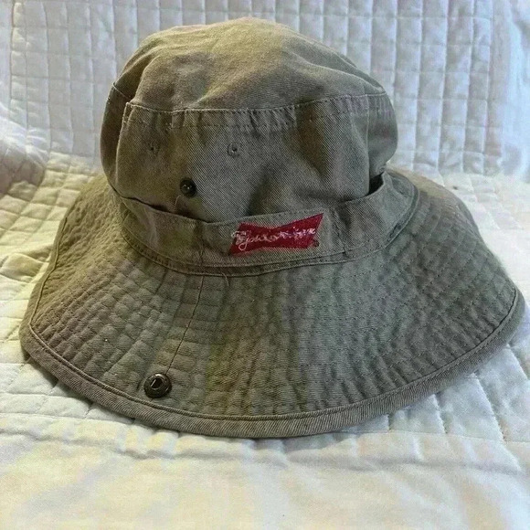 Budweiser Bucket Hat Cap One‎ Size Boonie Budweiser Logo Older Hat Cold Beer - Picture 1 of 8